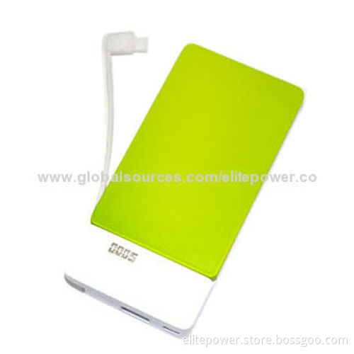 External Power Bank, 5,000mAh Capacity, Li-ion and Li-polymer BatteryNew